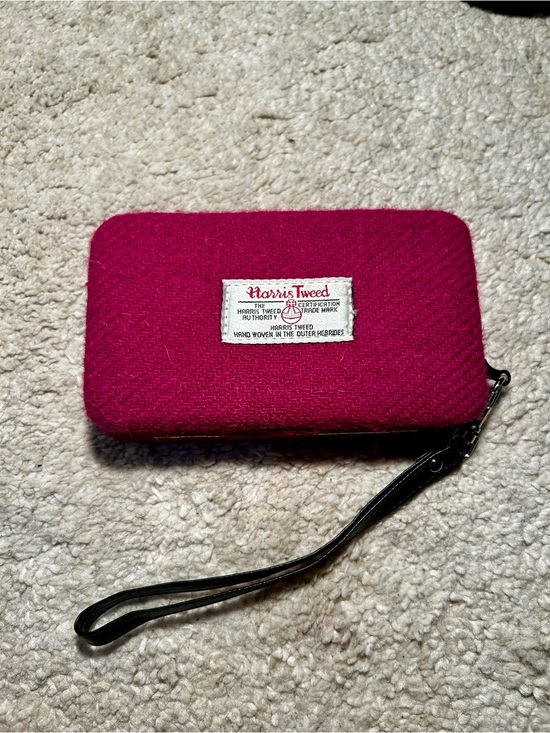 Harris Tweed Handbags - Harris Tweed Women's Zip Wallet - Fuchsia